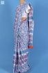 Mulmul Cotton Saree With Fall In Floral Block Print